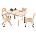 thumbnail image 3 of Kids Table and Chairs Set, Height Adjustable Desk With 4 Seats for Ages 2-10,Arts & Crafts Table,Graffiti Desktop, Non-Slip Legs, Max 300lbs, Children Multi-Activity Table for Classrooms,Daycares,Home, 3 of 9
