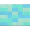 thumbnail image 1 of Ahgly Company Machine Washable Indoor Rectangle Transitional Turquoise Green Area Rugs, 2' x 3', 1 of 7