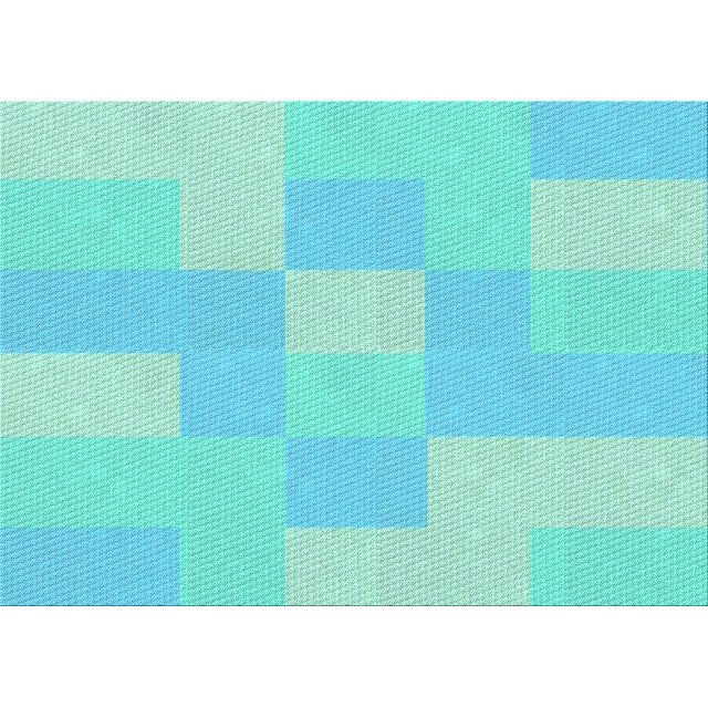 Ahgly Company Machine Washable Indoor Rectangle Transitional Turquoise Green Area Rugs, 2' x 3'