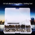 thumbnail image 3 of Button Fasteners,50 Sets Press Stud Press Studs Popper Fasteners Enhanced Durability, 3 of 12