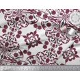 thumbnail image 2 of Soimoi Poly Georgette Fabric Moroccan Damask Print Fabric by The Yard 42 Inch Wide, 2 of 3