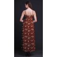 thumbnail image 2 of Bimba Robe Longue Chic Imprimée pour Femmes Feuilles Bohème Été Maxi Tenue de Plage-Xx-Grand, 2 of 6