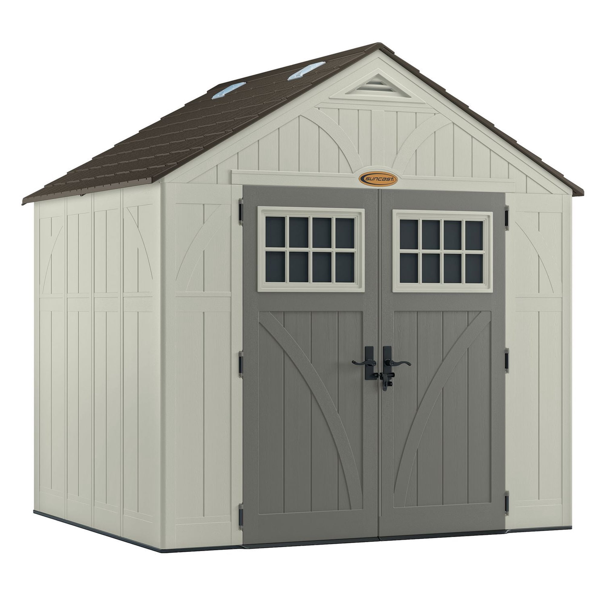 Suncast Tremont 8' x 7' Storage Shed – Resin – Outdoor Use – 378