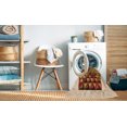 thumbnail image 2 of Ahgly Company Tapis Rond Lavable en Machine Intérieur Transitionnel Acajou Brun, 3 Pieds Rond, 2 of 7
