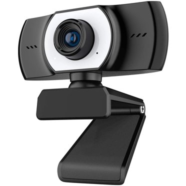 DAMAIE Caméra Web 1080P avec Microphone, Caméra de Diffusion en Continu en Direct FHD, Caméra Web USB avec Micro pour Ordinateur PC Bureau Portable, Objectif Grand Angle 90° & Base Rotative pour Appels Vidéo, Enregistrement, Conférence