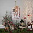thumbnail image 2 of Northlight 19.5" Bonhommes de Neige Joyeux Noël Tag Mur Signe, 2 of 6