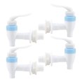 thumbnail image 1 of Unique Bargains Blue Plastic Water Cooler Faucet Push Type Handle Fit Water Dispenser Tap Spigot Replacement 4pcs, 1 of 7