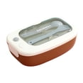 thumbnail image 1 of Yhmxh Plastic Lunch Box Microwave Heated And Separated Bento Box With Tableware Student Office Worker Portable Lunch Box Stationery Supplies Office Supplies Dorm Room Essentials, 1 of 4