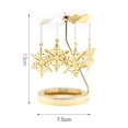 thumbnail image 1 of ziyahi Rotating Candle Holder Candlestick Decorative for Living Room Ornament Snowflake, 1 of 9