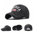 thumbnail image 2 of Baseball Cap USA Flag Adjustable Size for Running Workouts and Outdoor Activities All Seasons, 2 of 7