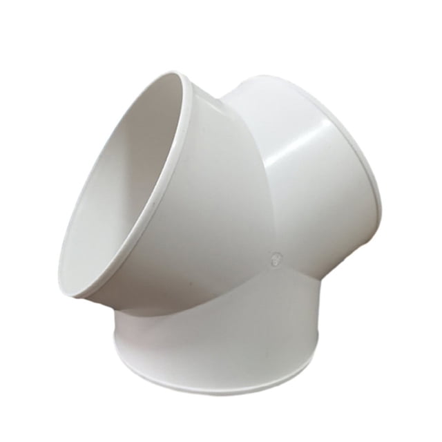 Bgsha PVC Y Shape Ducting Splitter Connector for Extractor Fans Range Hood Accessories