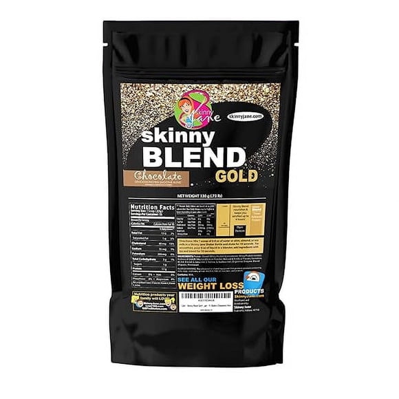 Skinny Jane | Skinny Blend Gold - Best Tasting Protein Shake for Women, Delicious Smoothie - Weight Loss - Low Carb - Diet Supplement - Weight Control - Appetite Suppressant - 15 Servings, Chocolate