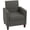 Dark Grey, variant on HOMCOM Modern Accent Chair Fabric Armchair w/ Non-Slip Pads, Dark Green