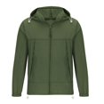 thumbnail image 4 of RXIRUCGD Ensemble de Protection Solaire pour Homme Veste Décontractée à Manches Longues avec Capuchon, Vert Armée, Taille : M, 4 of 6