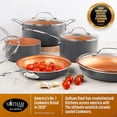 thumbnail image 4 of Gotham Steel Copper 9.5 inch Ceramic Nonstick Lightweight Fry Pan Dishwasher Oven Safe Skillet, 4 of 6