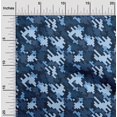 thumbnail image 2 of oneOone Cotton Silk Blue Fabric Abstract Sewing Craft Projects Fabric Prints By Yard 42 Inch Wide, 2 of 4