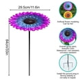 thumbnail image 3 of Metal Bird Bath Garden Stake 33 Inch Height Outdoor Bird Feeder with Stake Weatherproof Garden Decor Hummingbird Attractor, 3 of 7