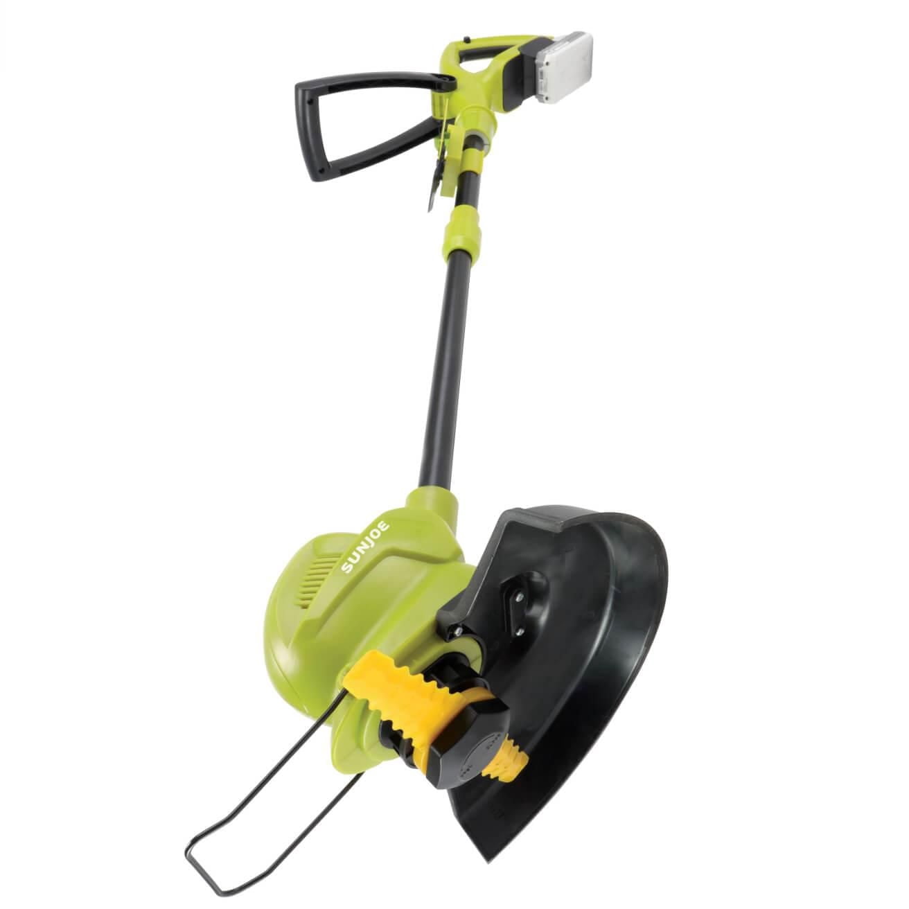 Sun Joe 24V-SB10-LTE 24-Volt iON+ Cordless SharperBlade Stringless Lawn Trimmer Kit, 10-Inch, W/ 2.0-Ah Battery and Charger