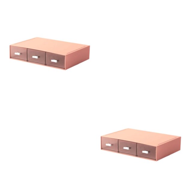 fastboy Neat And Tidy Storage Box - plify Life With Organized Storage Multilayer Stackable Desk Organizer pink 3 drawer 2Set