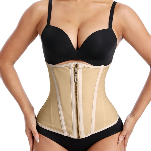 Gaine de Taille Haute Performance à Porter avec Fermeture Éclair et Fermeture à Crochet, Vêtement Gainant pour Entraînement, Yoga et Mise en Forme