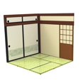 thumbnail image 1 of MERIGLARE 1/6 Backdrop Background Show for Action Figures Models Car Vehicle Scene Toy Japanese House, 1 of 1