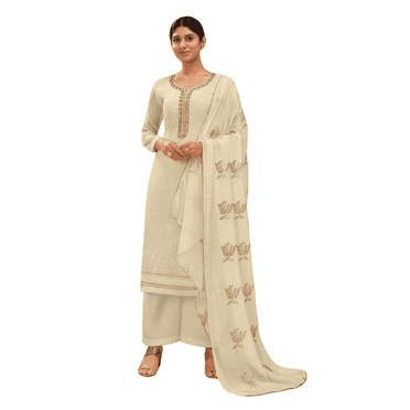 Ensemble Kurta et Palazzo de Mariage Indien Fait sur Mesure en Coton Kurti Dupatta Ensembles 3 Pcs Cousu