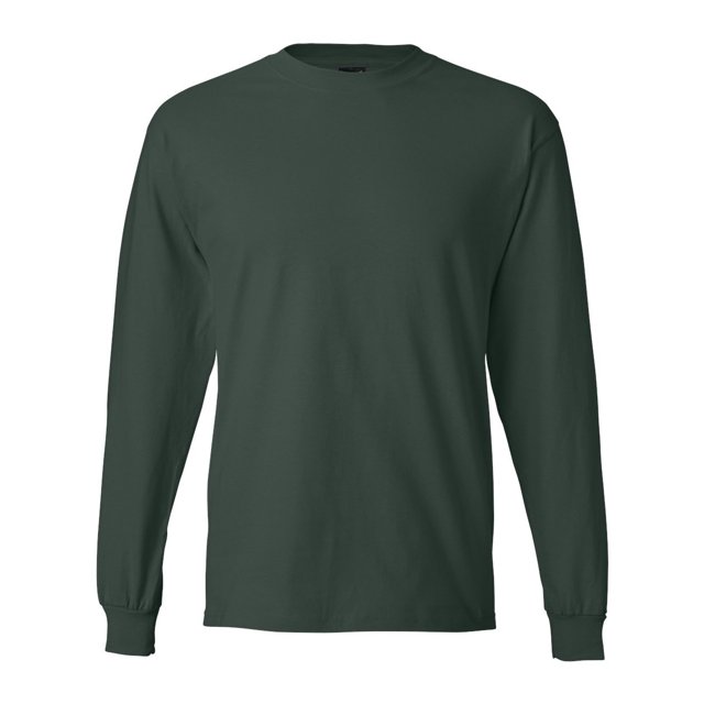 Hanes 5186 T-Shirt à Manches Longues pour Adulte Taille Moyenne, Gris Fumée