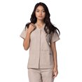 thumbnail image 4 of Adar Uniformes Médicaux Universels pour Femmes - Haut de Sarrau à Boutons-Pression à l'Avant, 4 of 7
