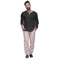 thumbnail image 2 of Atasi Solid Ready Made Dupion Elastic Pajama For Mens Ethnic Bottom Pants, 2 of 5