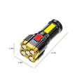 thumbnail image 3 of Boovnll Rechargeable Flashlights, Five Explosion Led Flashlight Super Bright Rechargeable Camping Flashlight Table Lamp Outdoor Lighting, Flashlights High Lumens, Flashlights, Flashlight, 3 of 9