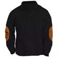 thumbnail image 1 of RXIRUCGD Blouse à Manches Longues Col Rabattu pour Hommes Mode Décontractée Sports de Plein Air, Noir, Taille : L, 1 of 7