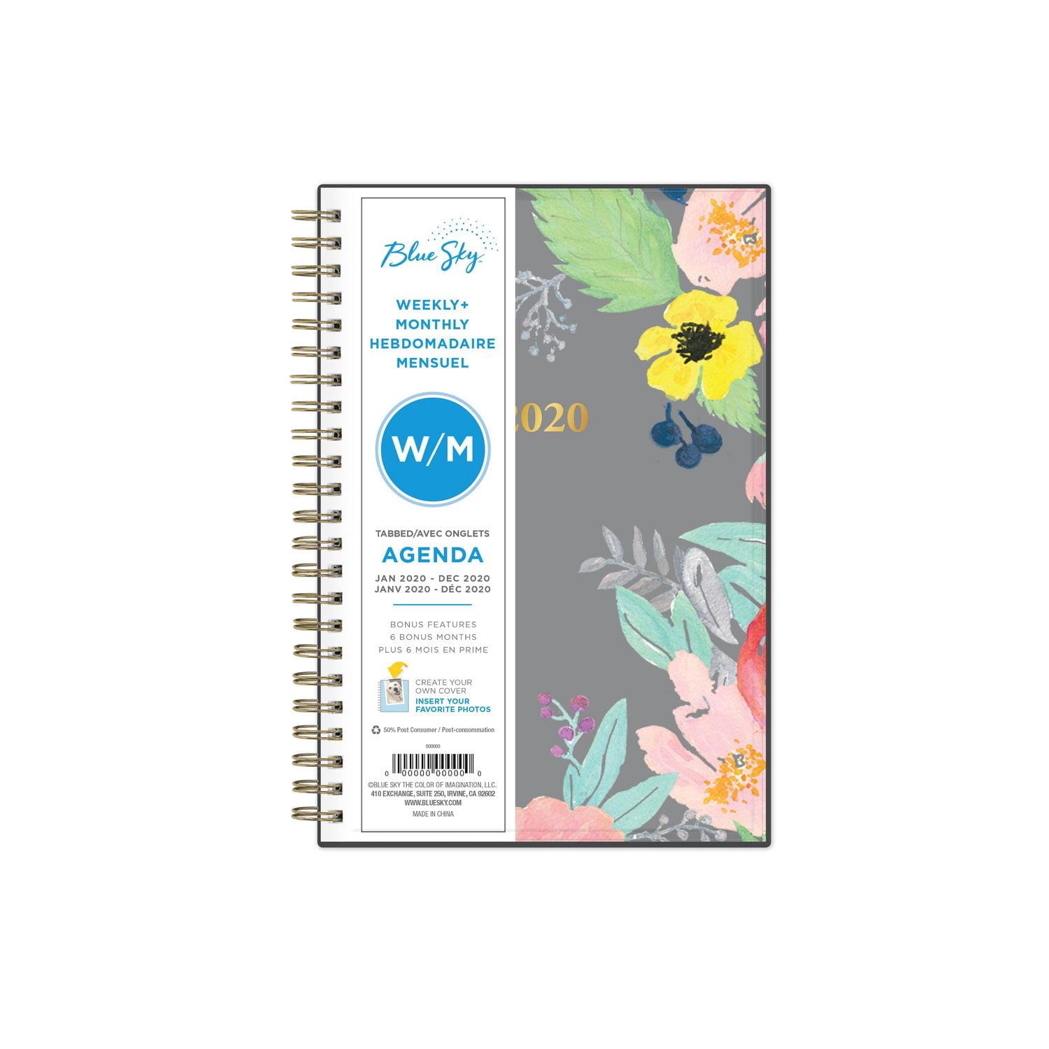 Blue Sky Sophie Medium Weekly/Monthly CYO Planner for 2020