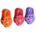 thumbnail image 2 of S SERENABLE 20KN Aluminium Tree Rock Climbing Abseiling Single Pulley Ball Bearing - Red Orange, 2 of 5