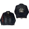 thumbnail image 1 of Queen Veste en Denim Unisexe avec Blason Blanc (Dos Imprimé), 1 of 3
