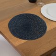 thumbnail image 3 of Set De Table Rond En Tissage Naturel Fait À La Main Bleu - Lot De 12, 3 of 3