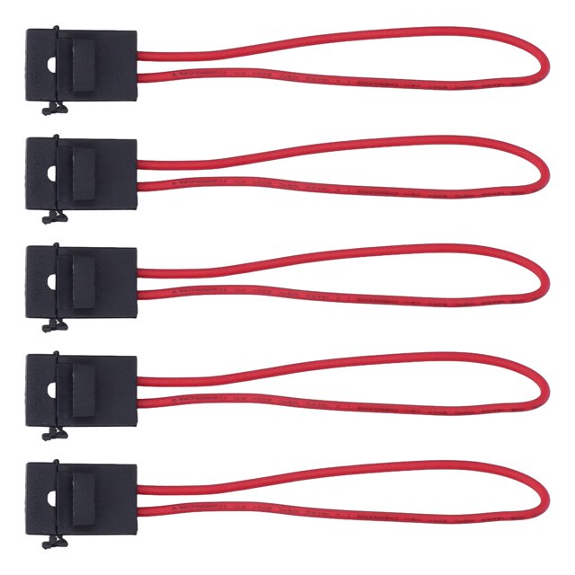 Automotive Blade Fuse Holder Set, 5 Pack PBT 30A Rated Current Waterproof Inline Fuse Holder Great Electrical Conductivity for Car