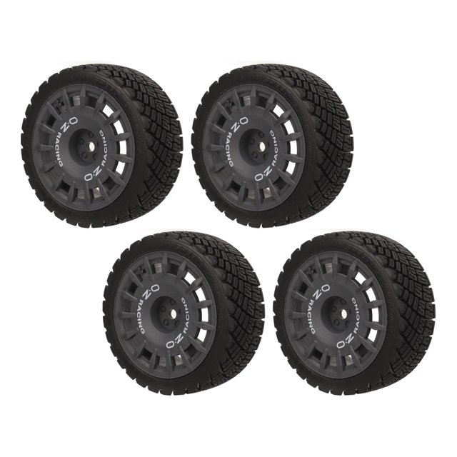 Ensemble de Pneus RC, 4 Pcs Pneus RC sur Route Haute Performance Roues en Caoutchouc RC Résistance à l'Usure Forte Amorti Pneus RC pour Voitures RC 1/10