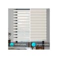 thumbnail image 3 of WYMO Zebra Blinds 60 x 72 INCH - Sheer Horizontal Blinds and Shades for Daytime and Nighttime - Light Filtering Roller Shades for Windows - Beige - Manual Control Stick, 3 of 7