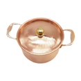 thumbnail image 1 of Siruishop Casserole en Cuivre Casserole à Soupe avec Couvercle Casserole à Double Poignée pour Induction, 1 of 8