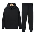thumbnail image 1 of Men's Winter Sport Wear Tracksuit Clothes Outfits Set Long Sleeve Running Jogging Athletic Sports Set, 1 of 4