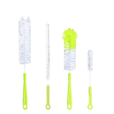 Cleaning Brush Water Bottle Cleaner Set 4 Pcs Long Handle Bottle Washer with Straw and Kettle Spout Cleaning Brushes for Narrow Neck and Sports Bottles