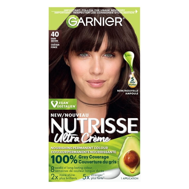 Garnier Nutrisse Ultra Crème, Coloration Permanente, Longue-Durée, 1 unité
