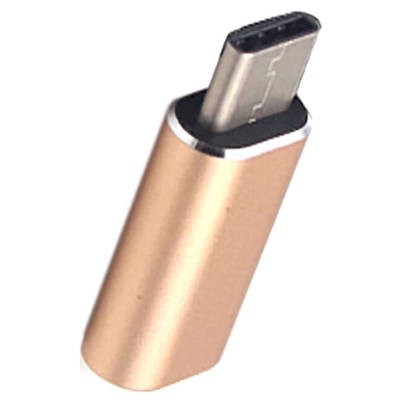 pitrice Adaptateur Rapide pour Téléphone Cellulaire Alliage d'Aluminium Argent Or Noir Convertisseur Anti-Perte Mini Style Simple Connecteur Accessoires de Camping Or