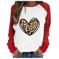 thumbnail image 1 of T-shirts Amusants pour Femmes, Imprimé d'Hiver, Manches Longues, Col Rond, Mignon, 1 of 4