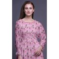 thumbnail image 5 of Bimba Women Cotton Smocked Boho Renaissance Long Ruffle Maxi Dress-X-Small, 5 of 5