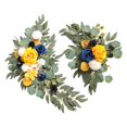 thumbnail image 2 of Abbracc 2 Pieces Artificial Wreath Artificial Floral Swag Simulation Garland Flower Swag B, 2 of 9