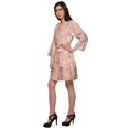 thumbnail image 3 of Moomaya Short Robe For Women Plus Size Printed Cotton Robe Lightweight Nightwear, 3 of 5
