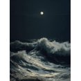 thumbnail image 1 of Qisvanset Simple Beach Ocean Canvas Print 12x16 Inch Bathroom Art, 1 of 8
