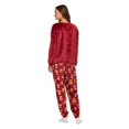 thumbnail image 3 of George Women's Plush Pajama 2-Piece Set, 3 of 6