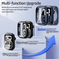 thumbnail image 3 of XiHAMA 2 in 1 Waterproof Case Compatible with Apple Watch Screen Protector 44mm SE 2nd Gen Series 6 5 4, 360 Protective Glass Face Cover Hard PC Bumper + Back Frame for Watch Accessories, 3 of 8